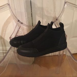 Alexander Wang Black Slip-on High Top Sneakers
